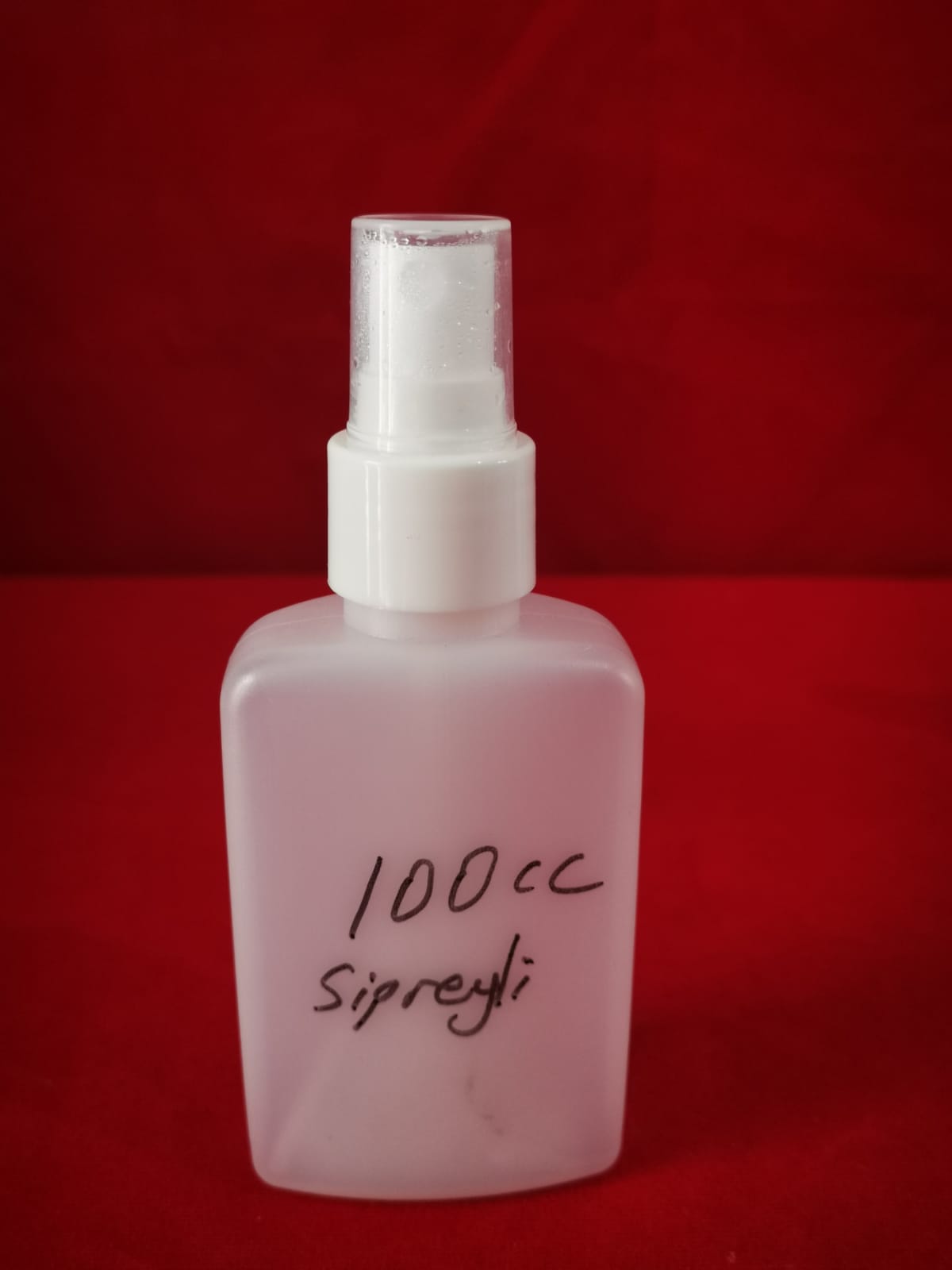 100cc spreyli yassı şişe